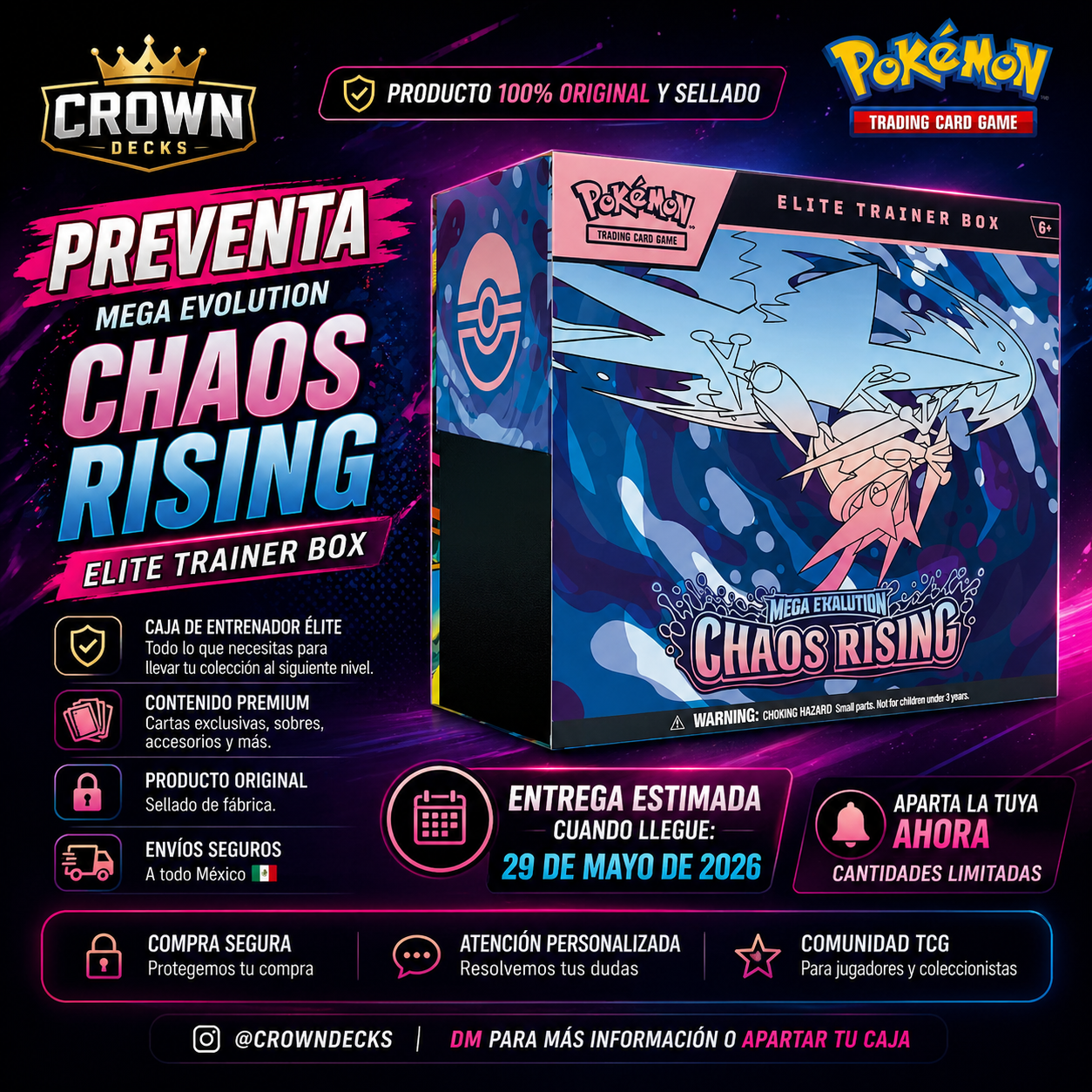 Pokémon TCG: Mega Evolution—Chaos Rising Elite Trainer Box