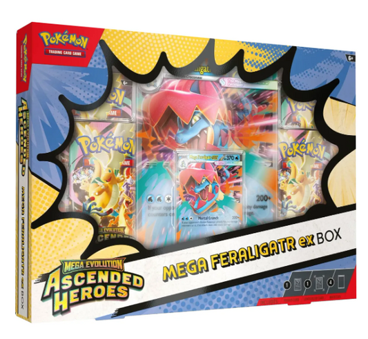 Pokemon Tcg Mega Feraligartr Ex Box Ascended Heroes Ingles